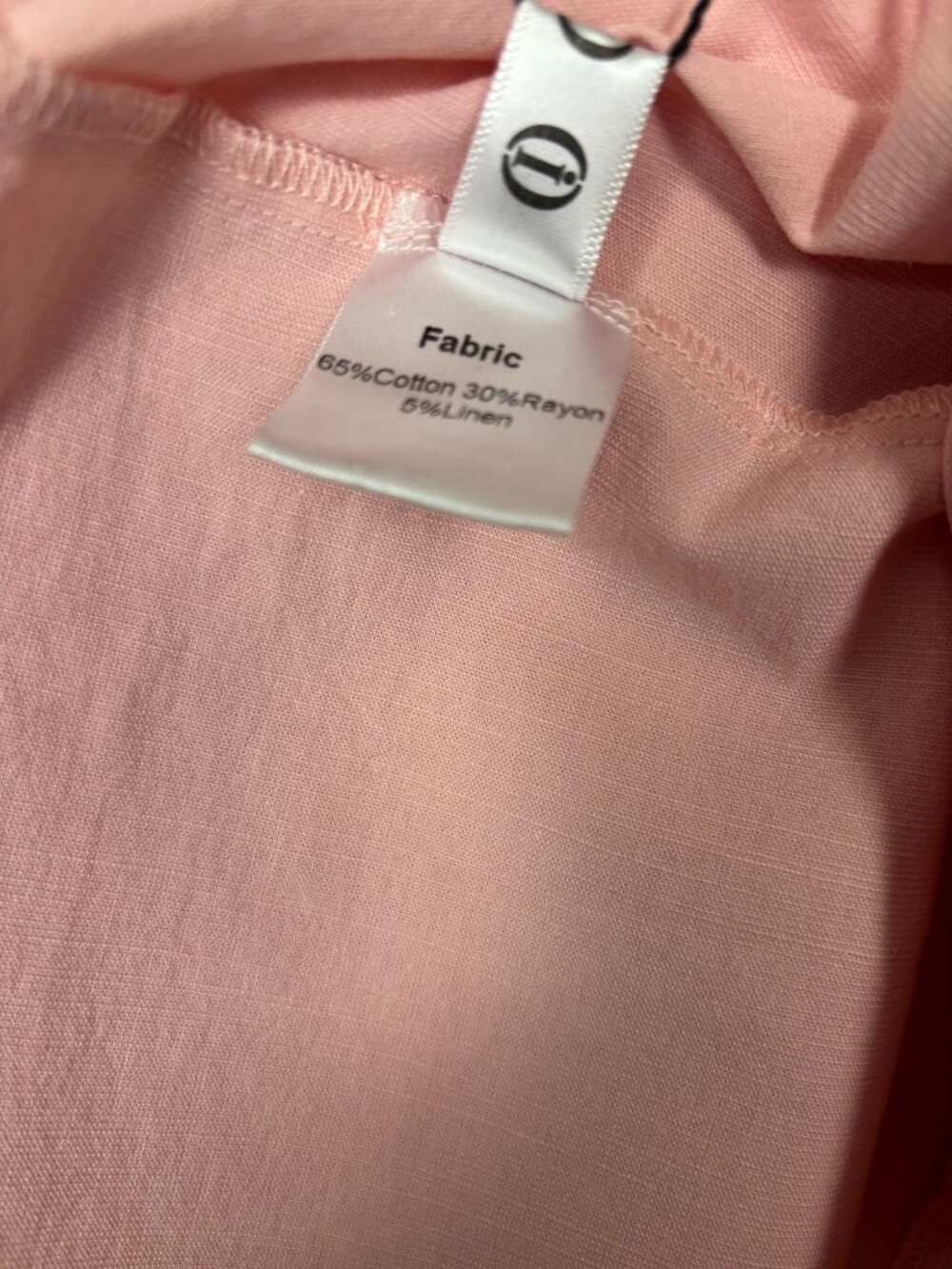 Women's Pink Tiered Babydoll Dress Round Neck Short Sleeve Size Extra Large NWTs - Picture 8 of 8